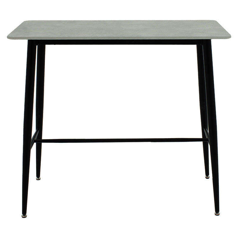 Bar table Harriet pakoworld MDF in cement-black color 120x60x105cm