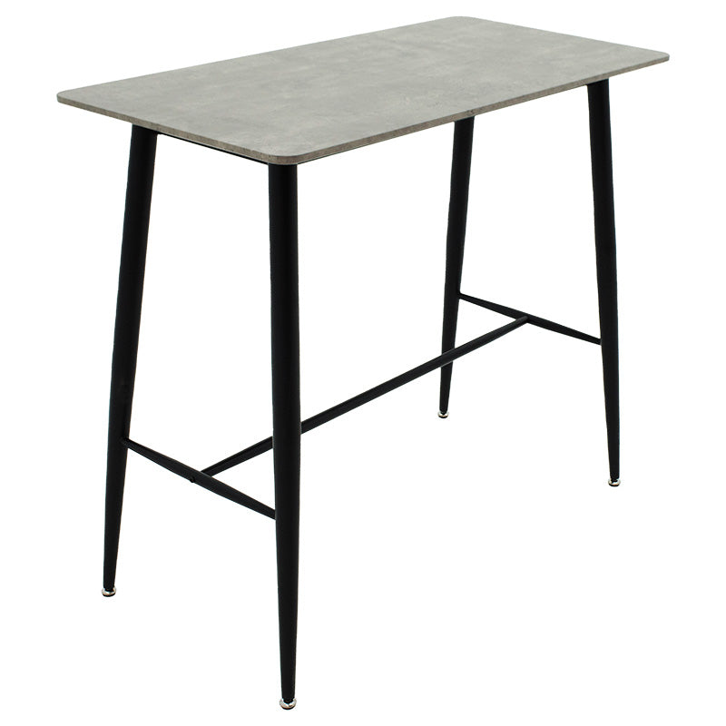 Bar table Harriet pakoworld MDF in cement-black color 120x60x105cm