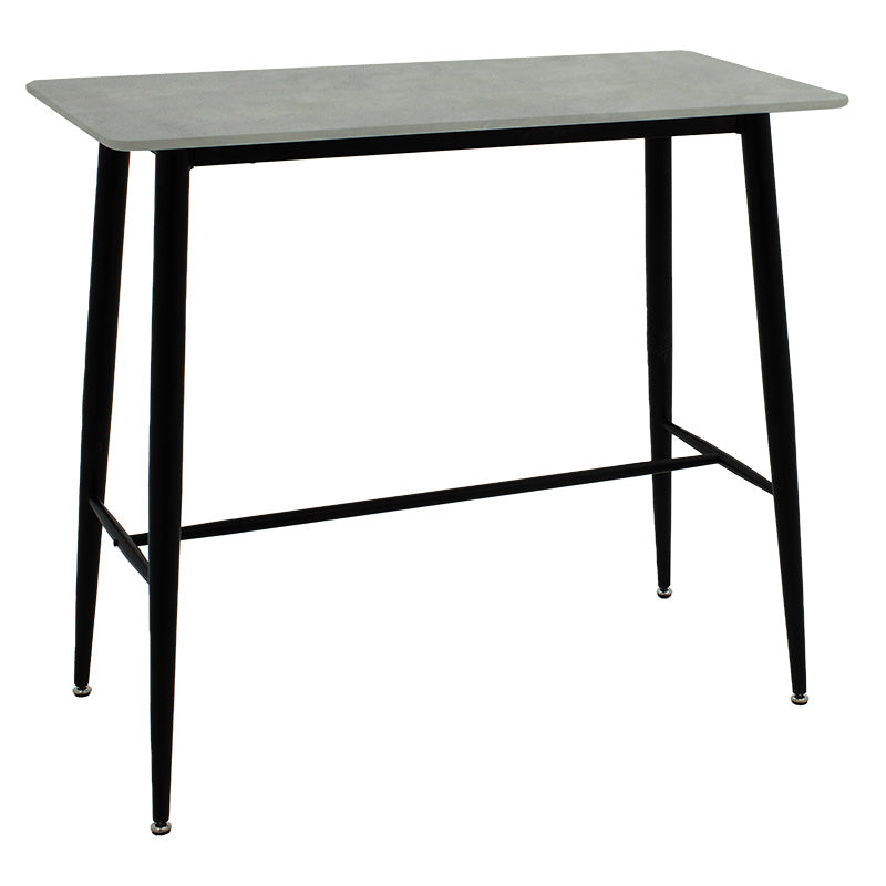 Bar table Harriet pakoworld MDF in cement-black color 120x60x105cm