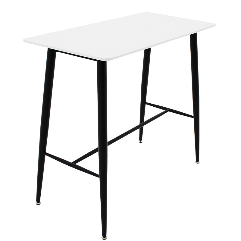 Bar table Harriet pakoworld MDF in white-black color 120x60x105cm