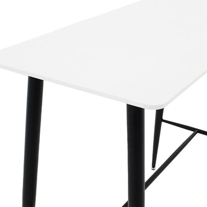 Bar table Harriet pakoworld MDF in white-black color 120x60x105cm