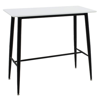 Bar table Harriet pakoworld MDF in white-black color 120x60x105cm