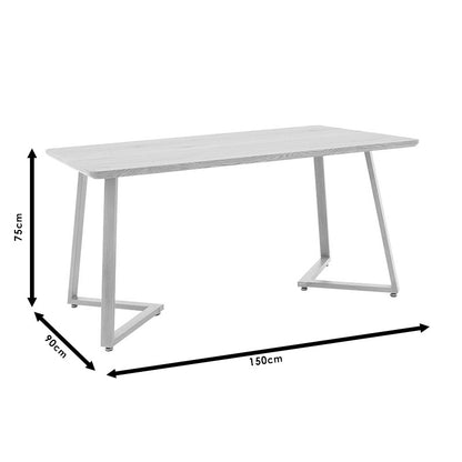 Table Garren pakoworld MDF in natural color 150x90x75cm