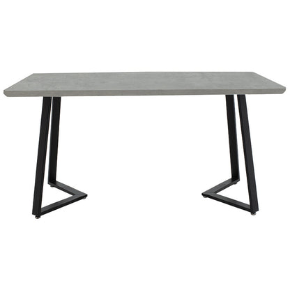 Table Garren pakoworld MDF in dark cement-black color 150x90x75cm