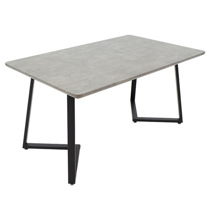 Table Garren pakoworld MDF in dark cement-black color 150x90x75cm