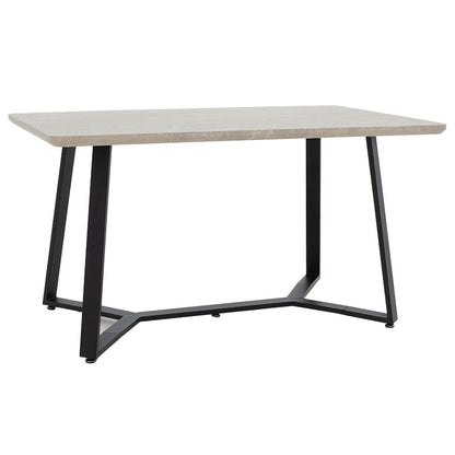 Table Gemma pakoworld in grey antique-black color 140x80x75cm