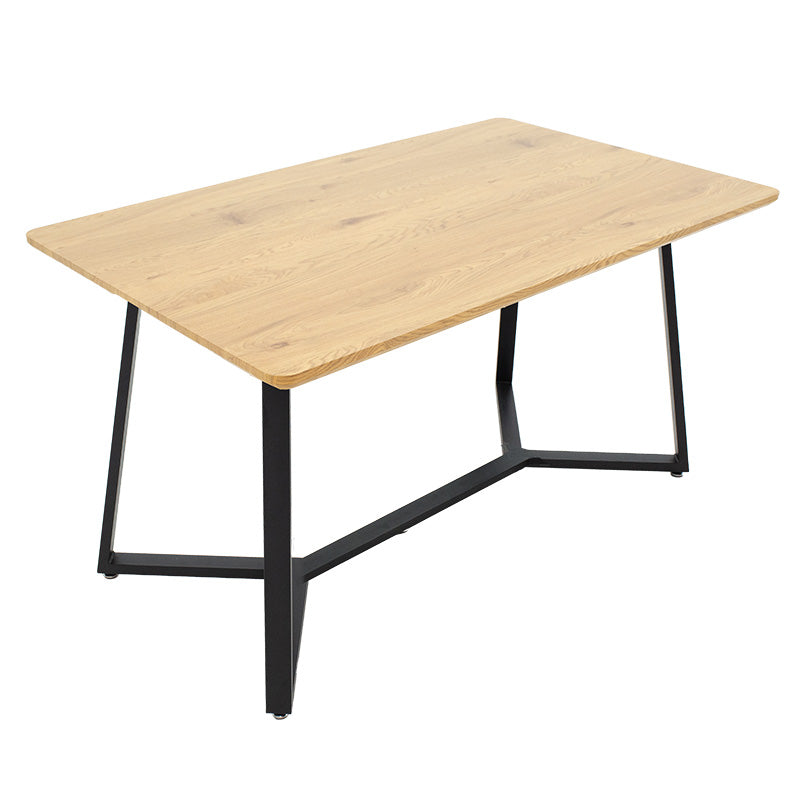 Table Gemma pakoworld in sonoma-black color 140x80x75cm