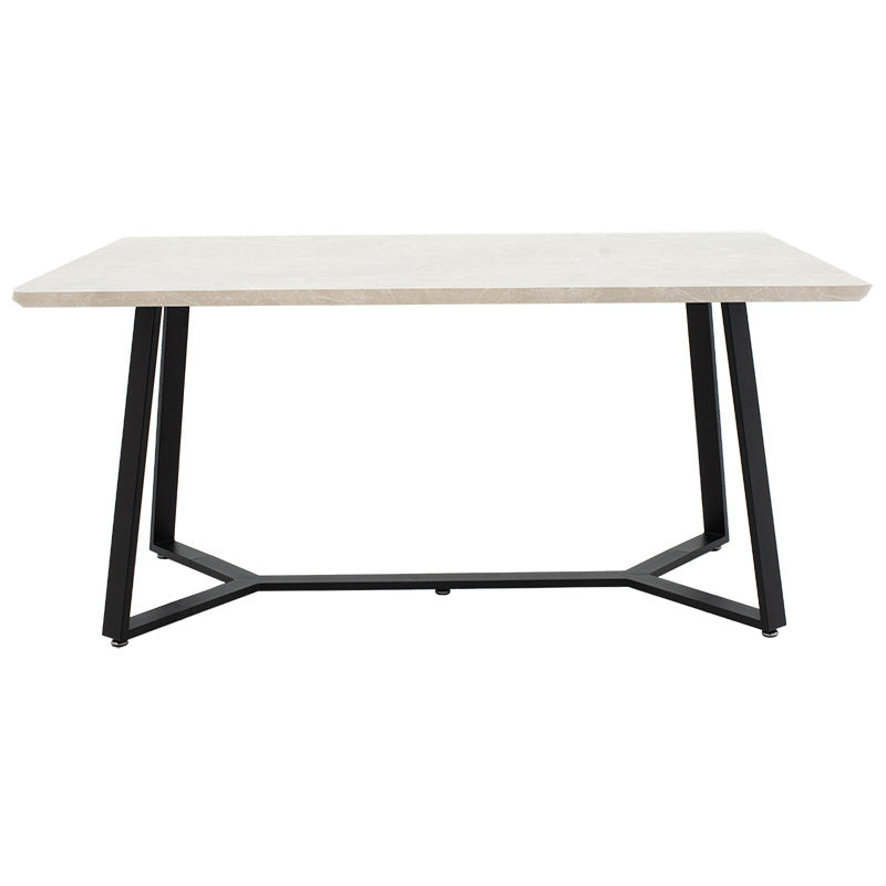 Table Gemma pakoworld in dark grey marble-black color 160x90x75cm