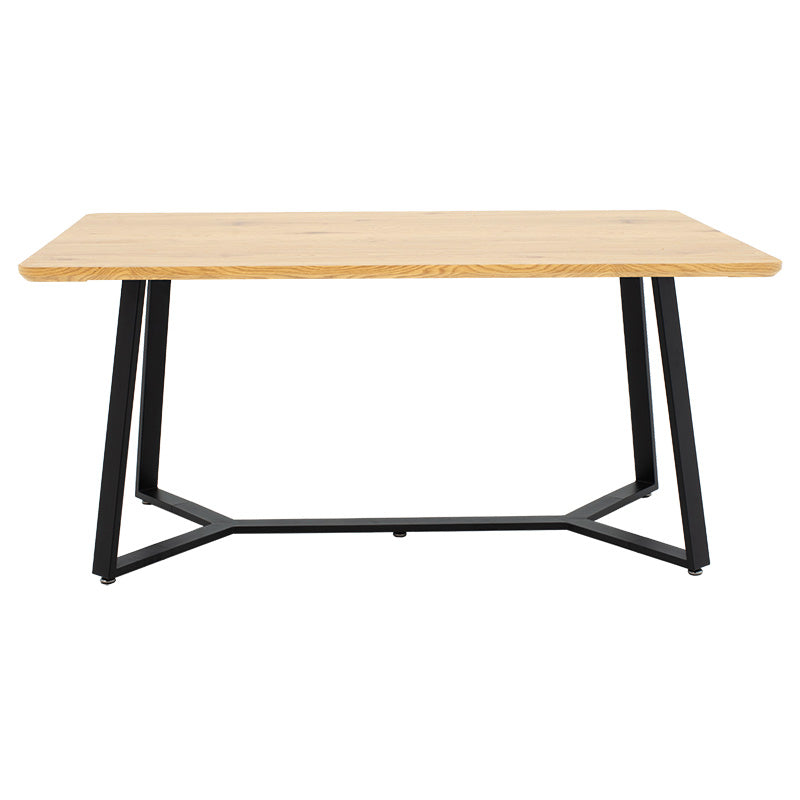 Table Gemma pakoworld in sonoma-black color 160x90x75cm