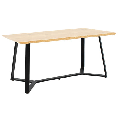 Table Gemma pakoworld in sonoma-black color 160x90x75cm