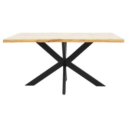 Table Gilman pakoworld MDF in sonoma--black color 150x90x75cm