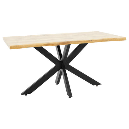 Table Gilman pakoworld MDF in sonoma--black color 150x90x75cm