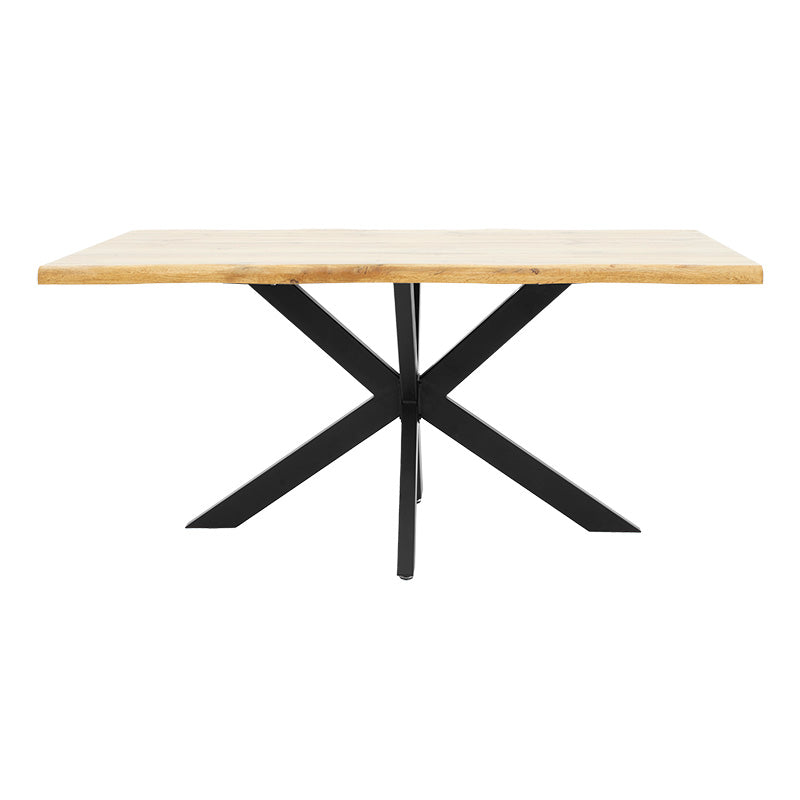 Table Gilman pakoworld MDF in sonoma-black color 180x90x75cm.