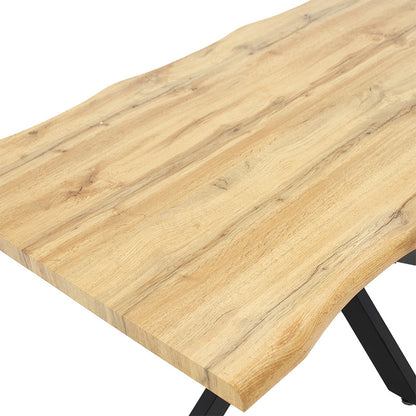 Table Gilman pakoworld MDF in sonoma-black color 180x90x75cm.