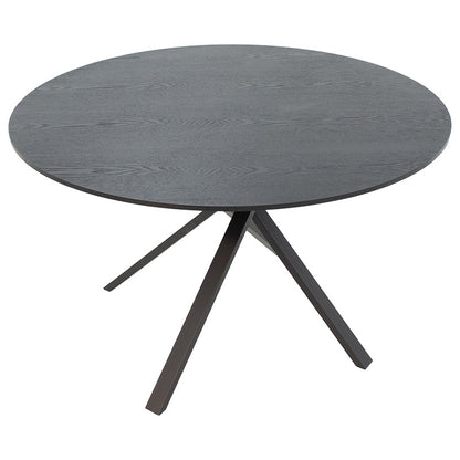 Dinner table Cerco pakoworld MDF black D120x75cm