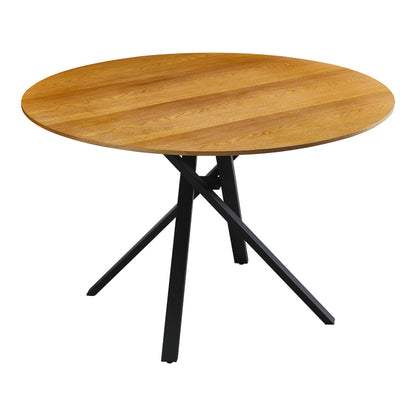 Cerco pakoworld sonoma mdf table and black metal leg Φ120x75cm