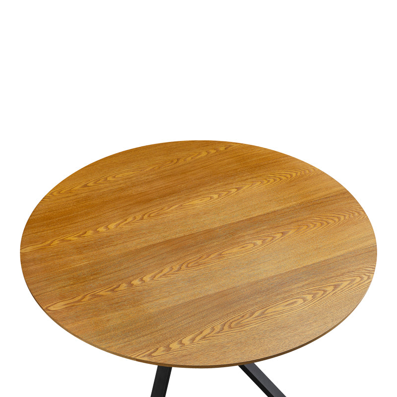 Cerco pakoworld sonoma mdf table and black metal leg Φ120x75cm