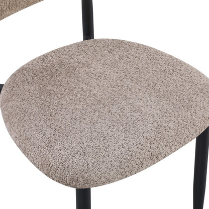 Folegio pakoworld chair, grey-colored with black legs 50x57x79.5cm