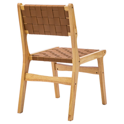 Chair Ridley pakoworld wood-pu natural