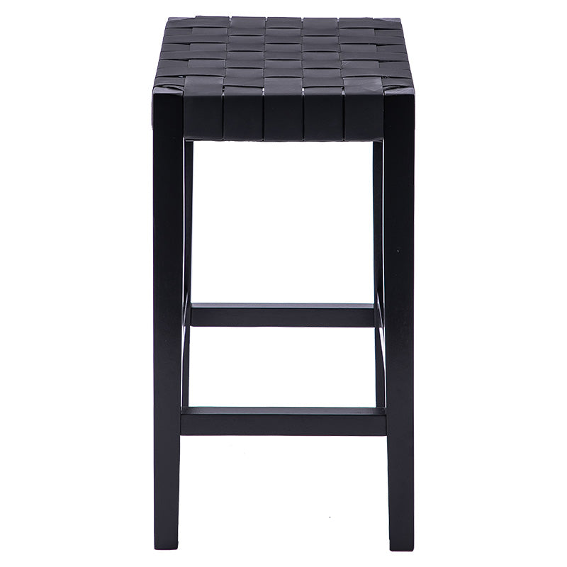 Stool Ridley pakoworld wood-pu black 51x34x61.5cm