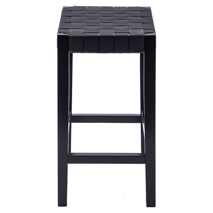 Stool Ridley pakoworld wood-pu black 51x34x61.5cm
