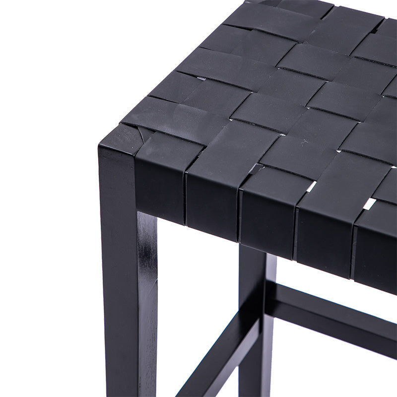 Stool Ridley pakoworld wood-pu black 51x34x61.5cm