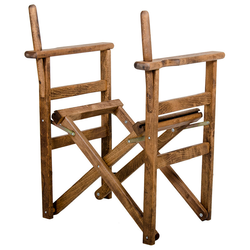 Director's armchair frame Retto solid beech walnut