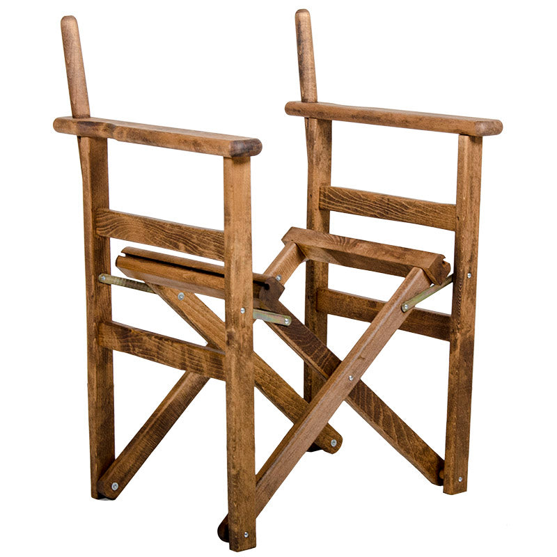 Director's armchair frame Retto solid beech walnut