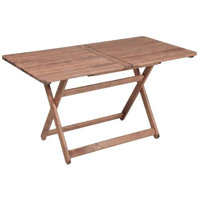 Dining Retto set 5 pcs solid beech wood walnut-grey 120x75x71cm