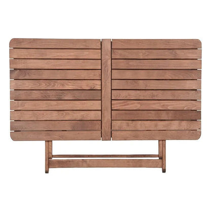 Dining Retto set 5 pcs solid beech wood walnut-grey 120x75x71cm