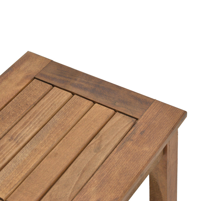 Table Retto pakoworld solid beech wood impregnation walnut 45x40x42cm