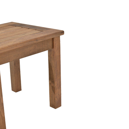 Table Retto pakoworld solid beech wood impregnation walnut 45x40x42cm