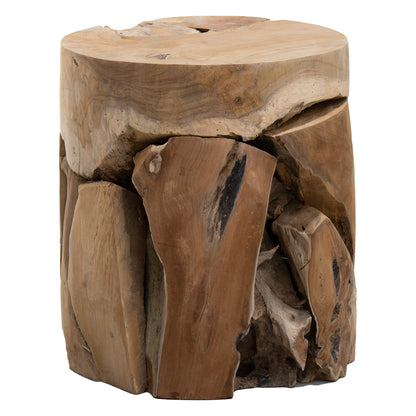 Arteco pakoworld stool handmade teak wood natural 35x35x40cm