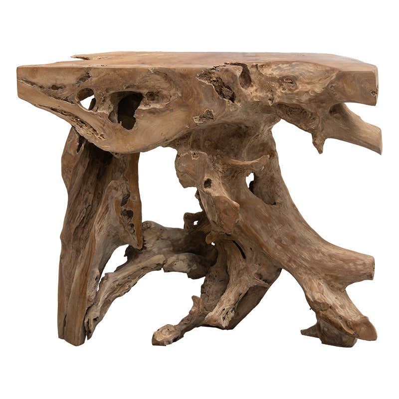 Console Root pakoworld handmade teak wood natural 100x40x80cm