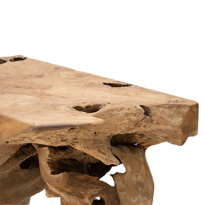 Console Root pakoworld handmade teak wood natural 100x40x80cm