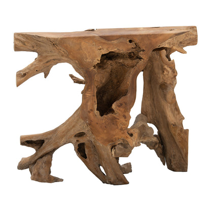 Console Root pakoworld handmade teak wood natural 100x40x80cm