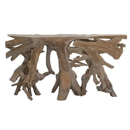 Console Root pakoworld handmade teak wood natural 150x40x80cm