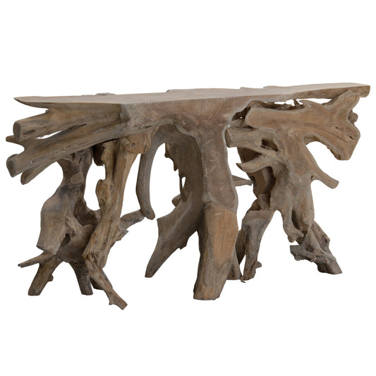 Console Root pakoworld handmade teak wood natural 150x40x80cm