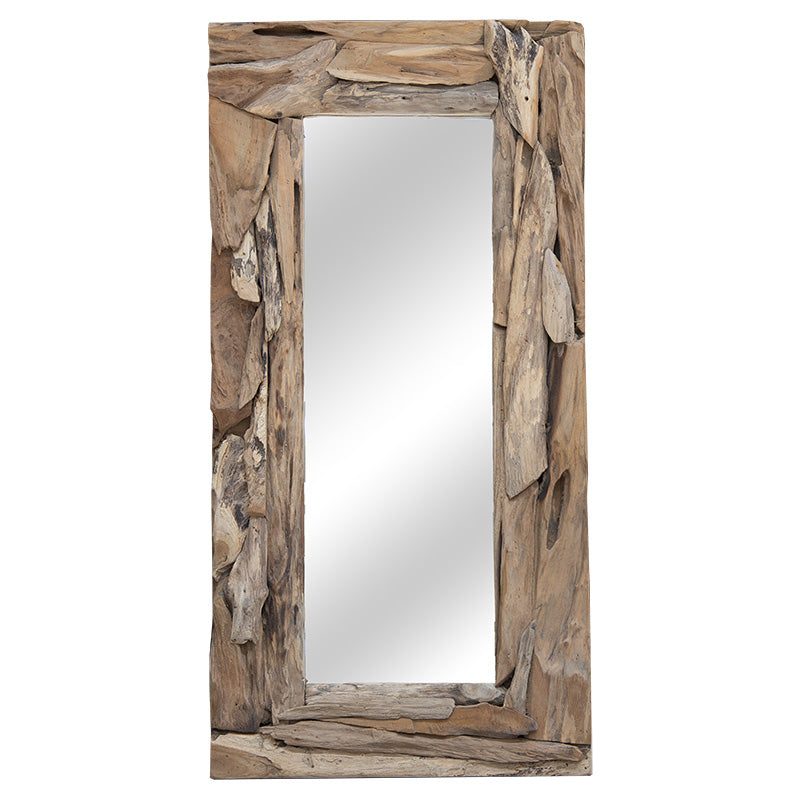 Mirror Areli pakoworld solid wood natural 40x6x80cm