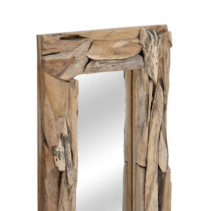 Mirror Areli pakoworld solid wood natural 40x6x80cm