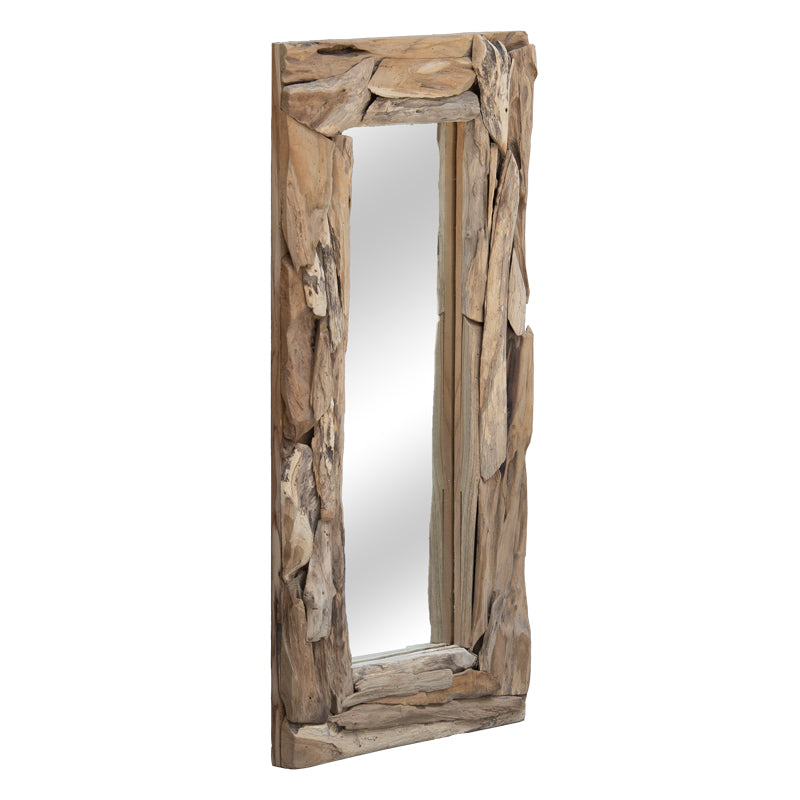 Mirror Areli pakoworld solid wood natural 40x6x80cm