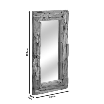 Areli pakoworld mirror solid wood natural 60x6x120cm