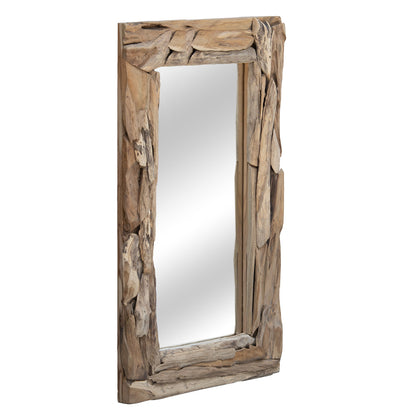 Areli pakoworld mirror solid wood natural 60x6x120cm