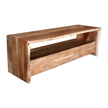 Tv stand Konna pakoworld masif acacia wood walnut 140x40x45cm