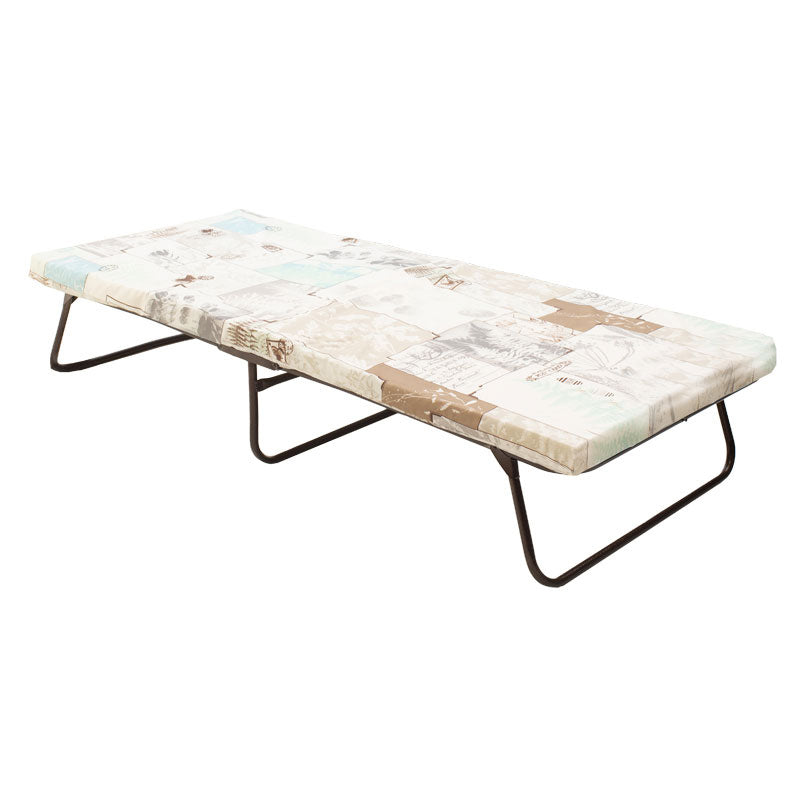 Bed single Xander pakoworld metal with slats 10cm mattress 182x80cm.