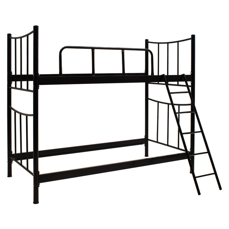 Bunk bed Winston pakoworld metallic black gloss 90x190cm