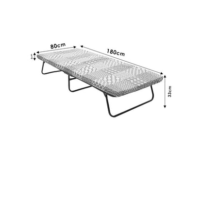 Daxel pakoworld metal bed frame with 6cm mattress 180x80cm