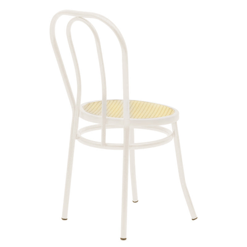 Vienna chair pakoworld pe rattan beige-metal ecru