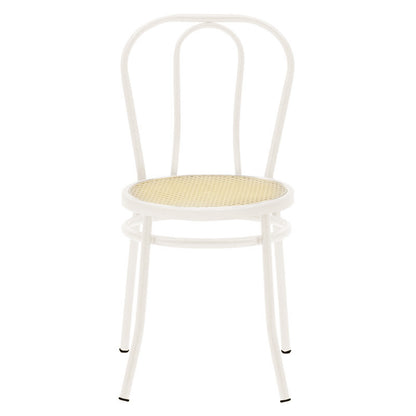 Vienna chair pakoworld pe rattan beige-metal ecru