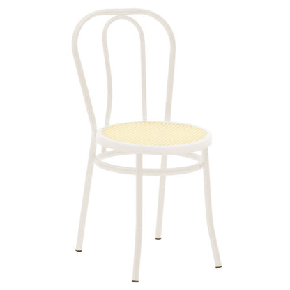 Vienna chair pakoworld pe rattan beige-metal ecru